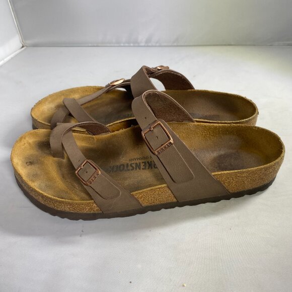 Birkenstock Mayari Birko Flor Nubuck Mocha Regular Fit 40 - Picture 5 of 6